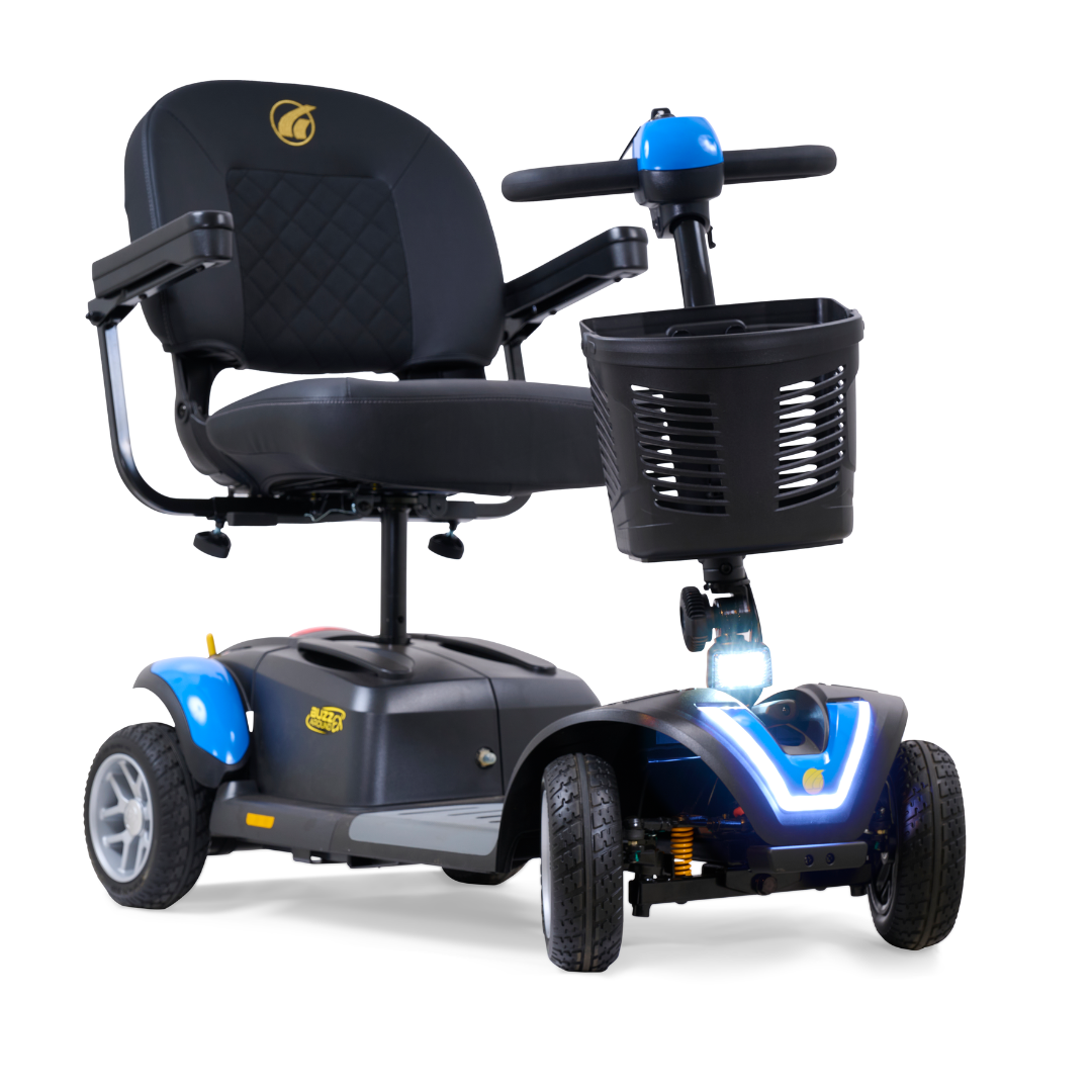 Golden Tech GB148D BuzzAround EX Extreme 4-Wheel Heavy Duty Long Range Travel Scooter - No Arm Rests - Blowout - Senior.com Scooters
